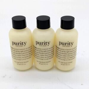 Philosophy Set of 3 Purity Made Simple One-Step Facial Cleanser 3 oz New
